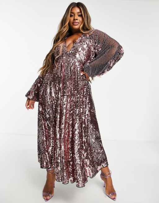 Asos curve store embellished dress