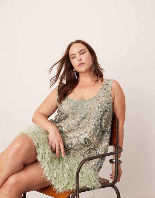 Asos sequin dress plus size best sale