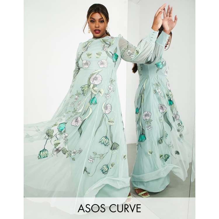 Asos dress outlet embroidered