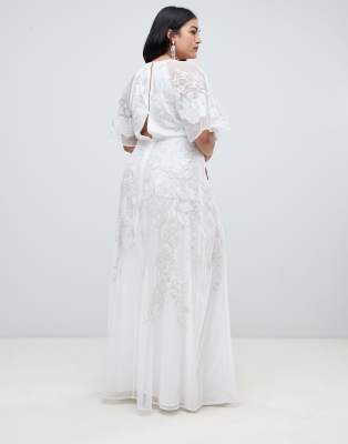 asos edition floral applique wedding dress