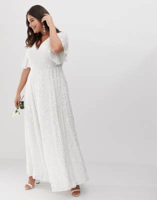 asos curve wedding dress