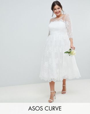 asos curve wedding dress