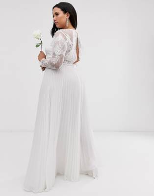 asos wedding dress curve