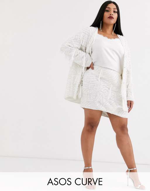 ASOS EDITION - Curve - Sæt med perlefrynser, 2 af 3