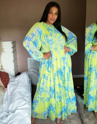 asos floral print dress
