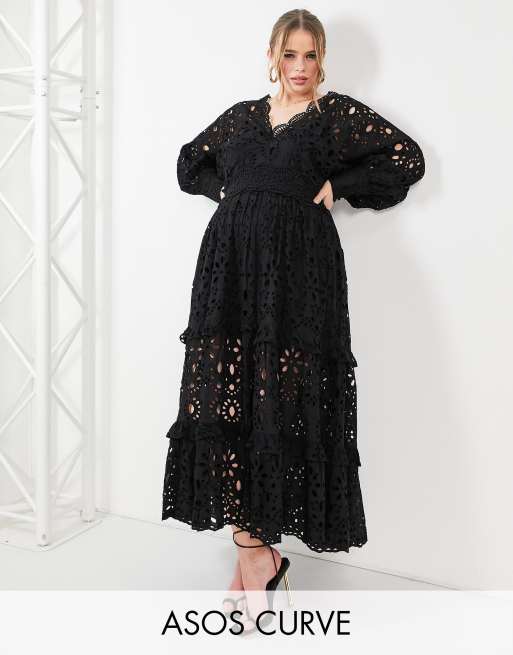 Asos robe 2024 broderie anglaise