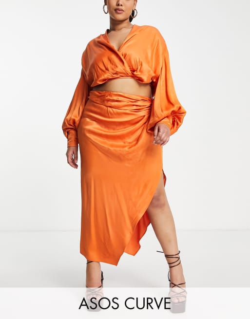 Orange hotsell skirt asos