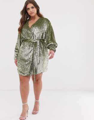 sequin dress curve