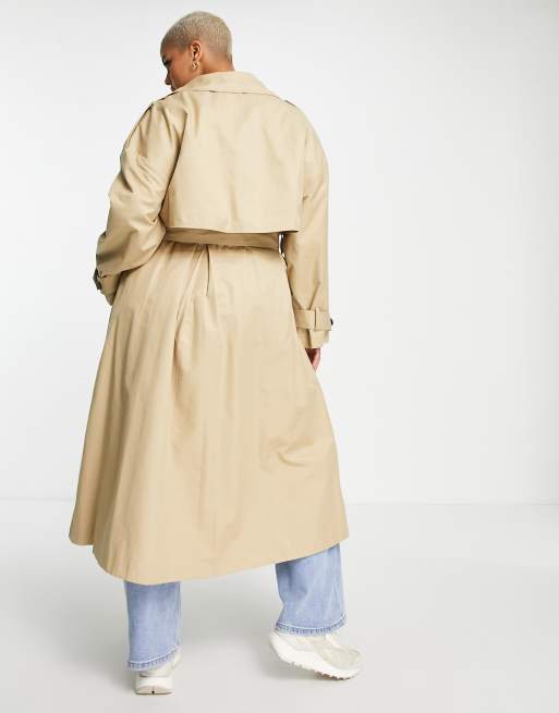 Asos camel hot sale trench coat