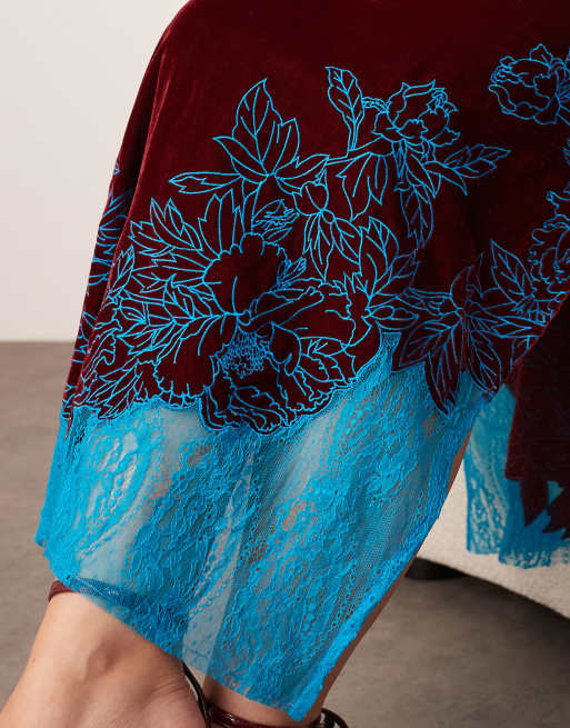 floral embroidered a line dress Andrea & Leo A1246 Long Floral A Line Formal Prom Dress