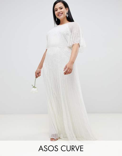 ASOS EDITION Curve - Verziertes Hochzeitskleid | ASOS