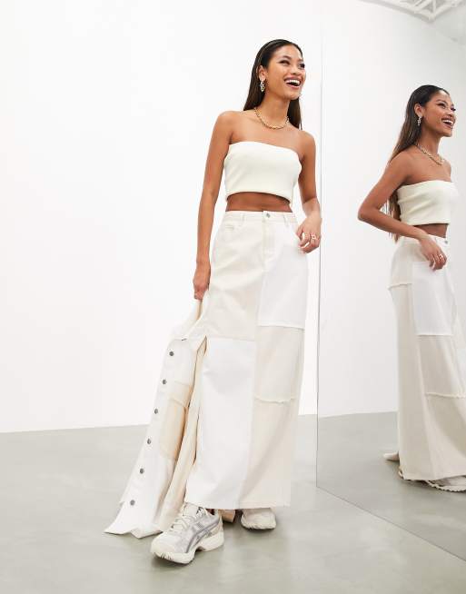 White maxi hotsell skirt asos