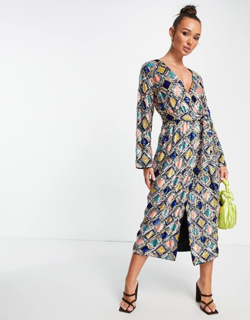 Asos clearance wrap dress