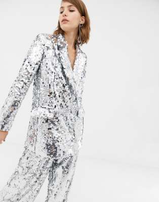 asos glitter suit