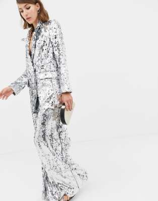 asos glitter suit