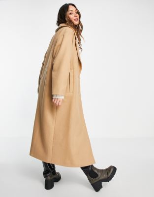 double breasted oversized coat