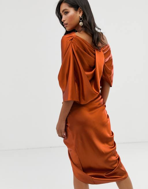 Asos burnt hotsell orange dress