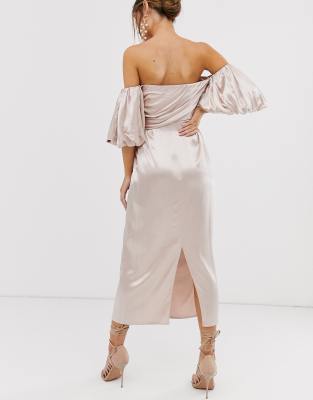 asos off the shoulder dress