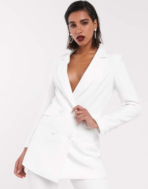 ASOS EDITION – Biały dopasowany garnitur, 2 z 3