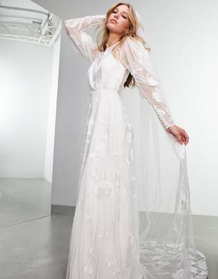 asos boho wedding dress