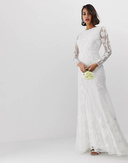 ASOS EDITION embellished applique wedding dress