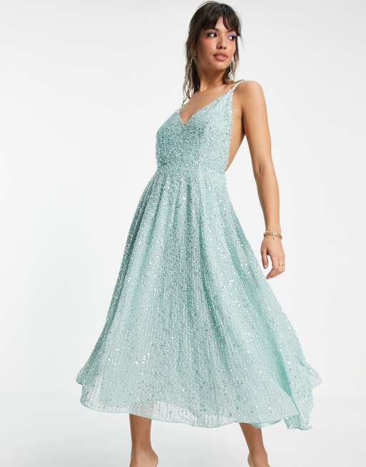 Asos edition embellished cami hotsell wedding dress