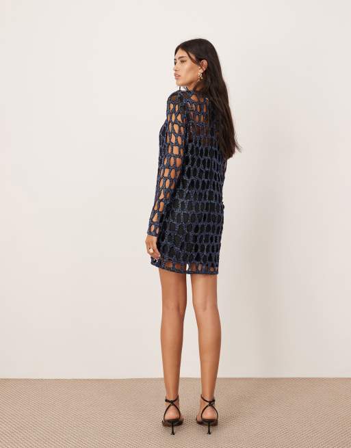 Asos cobalt blue dress clearance