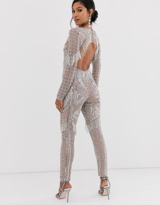 asos fringe jumpsuit