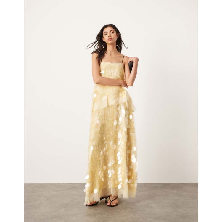 Asos sequin shops tulle dress