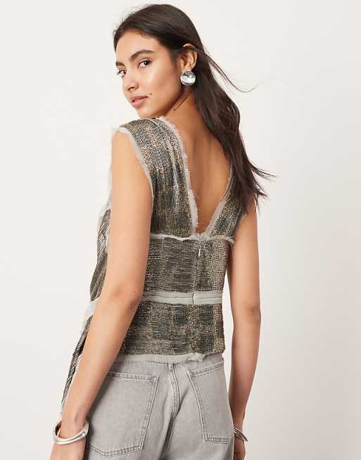 Jersey Luxe Spliced Top Jersey Luxe Spliced Top