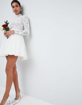 asos edition deco embellished wedding dress