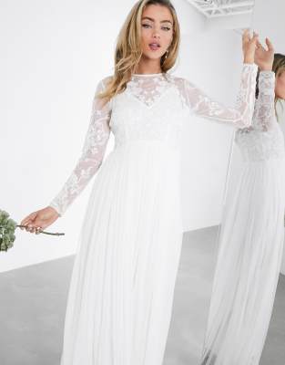 asos edition nouveau embroidered wedding dress