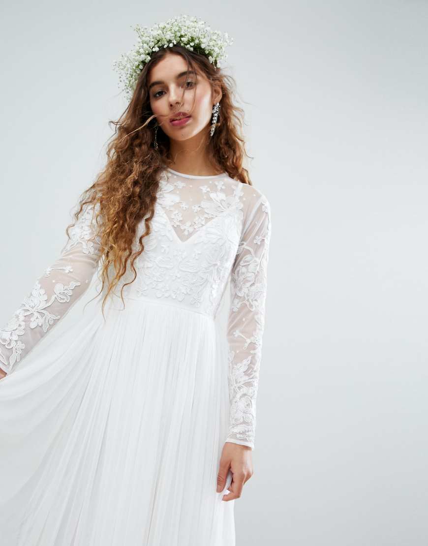 ASOS EDITION Embroidered Bodice Wedding Maxi Dress ASOS ASOS EDITION Embroidered Bodice Wedding Maxi Dress ASOS