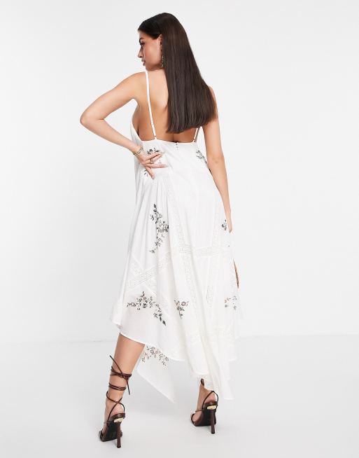 ASOS DESIGN Midi Dress With Lace And Embellished Cami Top, $24, Asos