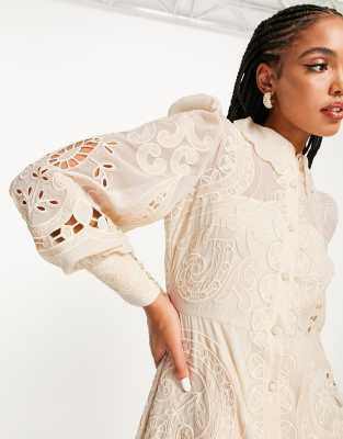 ASOS Embroidered Shirt Dress