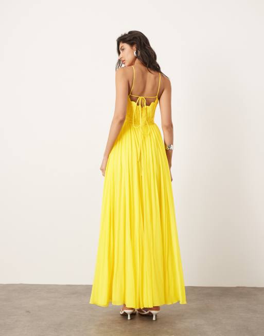 Asos edition embroidered bodice wedding maxi dress hotsell