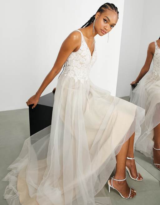 Asos edition wedding dress hotsell