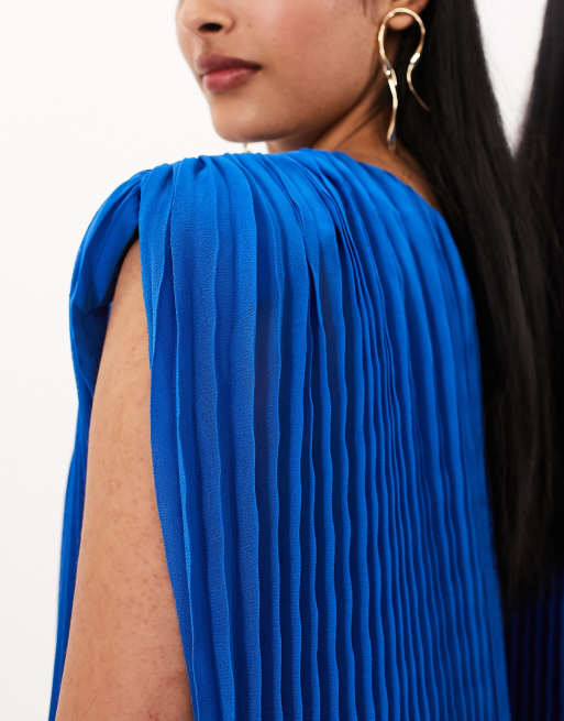 open lace back dress ASOS DESIGN Satin One Shoulder Wrap Maxi Dress With Open Back In Black