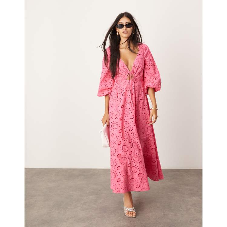 Asos eyelet dress sales
