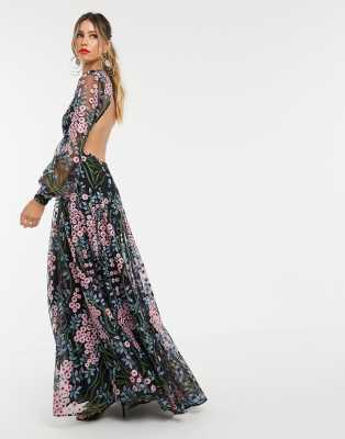 asos maxi floral dress