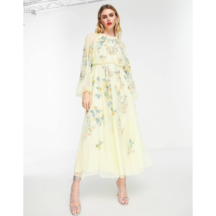 halter neck ivory dress Andria Halterneck Tulle Midi Dress Ivory main image 0