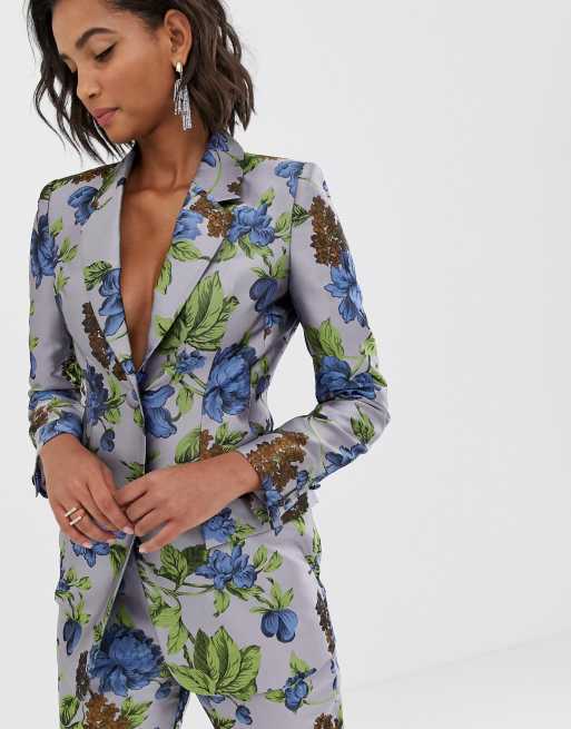 ASOS EDITION floral jacquard blazer, 2 of 3