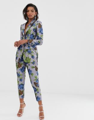 jacquard suit womens