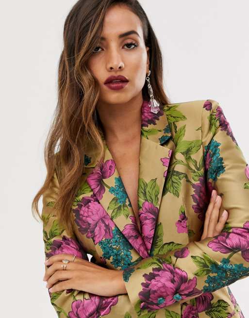 ASOS EDITION floral jacquard blazer