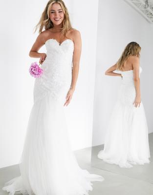 asos wedding dress petite