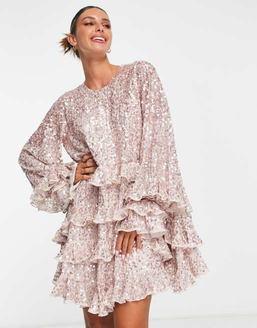 Asos discount shimmer dress