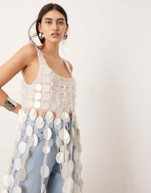 babylclub Disco frill top （White） babylclub Disco frill