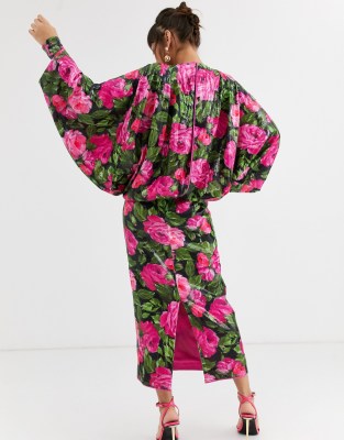asos pink kimono dress
