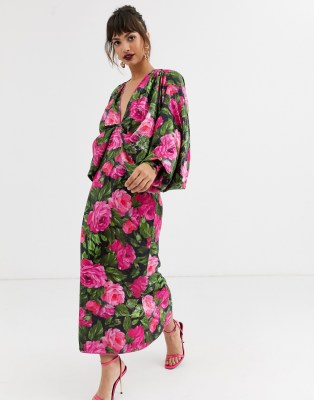 sequin kimono sleeve dress