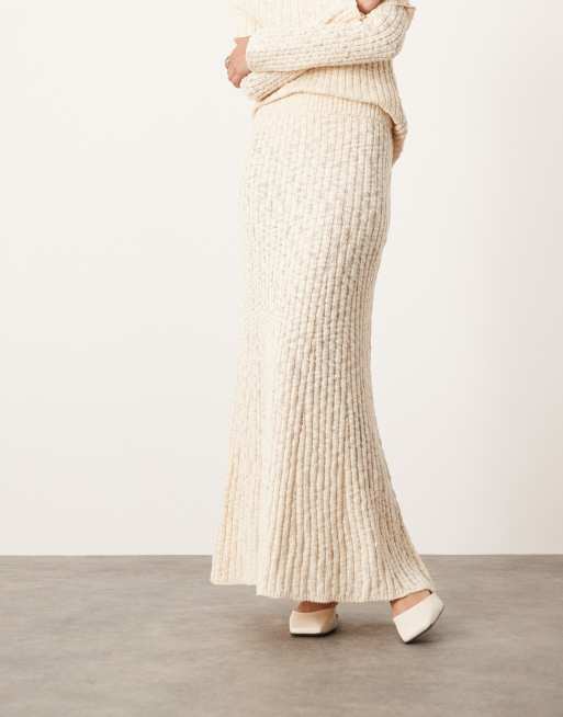 Knit Skirt Wool Skirt Asos ARKET Premium Co-ord Wool And Cotton